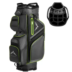 UNIHIMAL 15-Way Golf Cart Bag, Premium Anti-Shake Divider Top Golf Bag with Comfortable Handles, Magnetic Pocket and Rain Cover