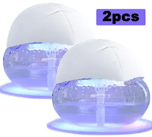 Water Air Purifiers for Home, Air Washer Aroma Diffuser, Air Filter Washer Humidifier, Essential Oils Aroma Fresher With LED Night light for Office, Bedroom,Small Air Cleaner For Smoke and Pets