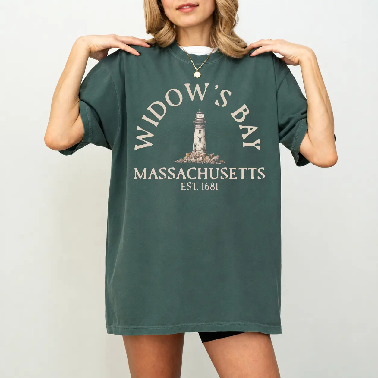 Widows Bay Comfort Colors Shirt, Massachusetts Graphic Tee, Vintage Greetings From Widow's Bay Shirt, Retro Spooky Travel Postcard T-Shirt, Gothic Graphic Tee, Dark Academia Autumn Apparel
