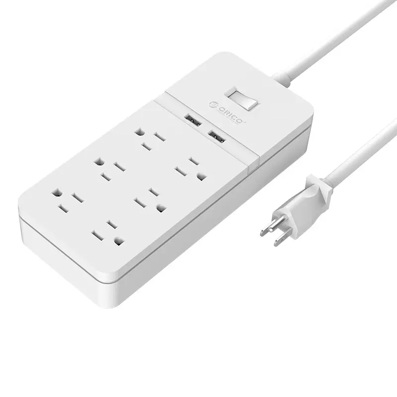 ORICO 6 AC Outlet Surge Protector with 2 USB Charging Port