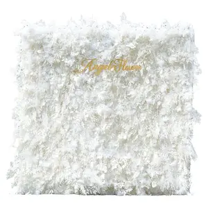 S-A8055  Wedding Backdrop Roll Up Fabric Flower Wall