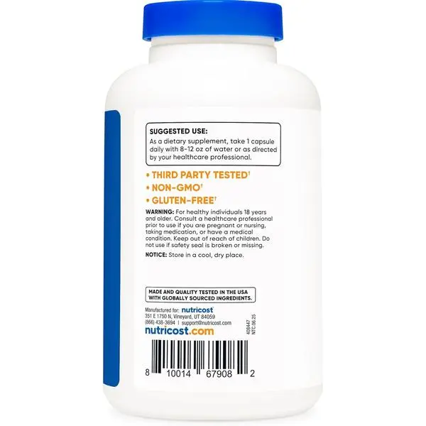 Nutricost Acetyl L-Carnitine (ALCAR) 500mg, 180 Capsules, 180 Servings - Non-GMO and Gluten Free, 1 Capsule per Serving - TikTok Shop Nutricost Acetyl L-Carnitine (ALCAR) 500mg, 180 Capsules, 180 Servings - Non-GMO and Gluten Free, 1 Capsule per Serving - TikTok Shop