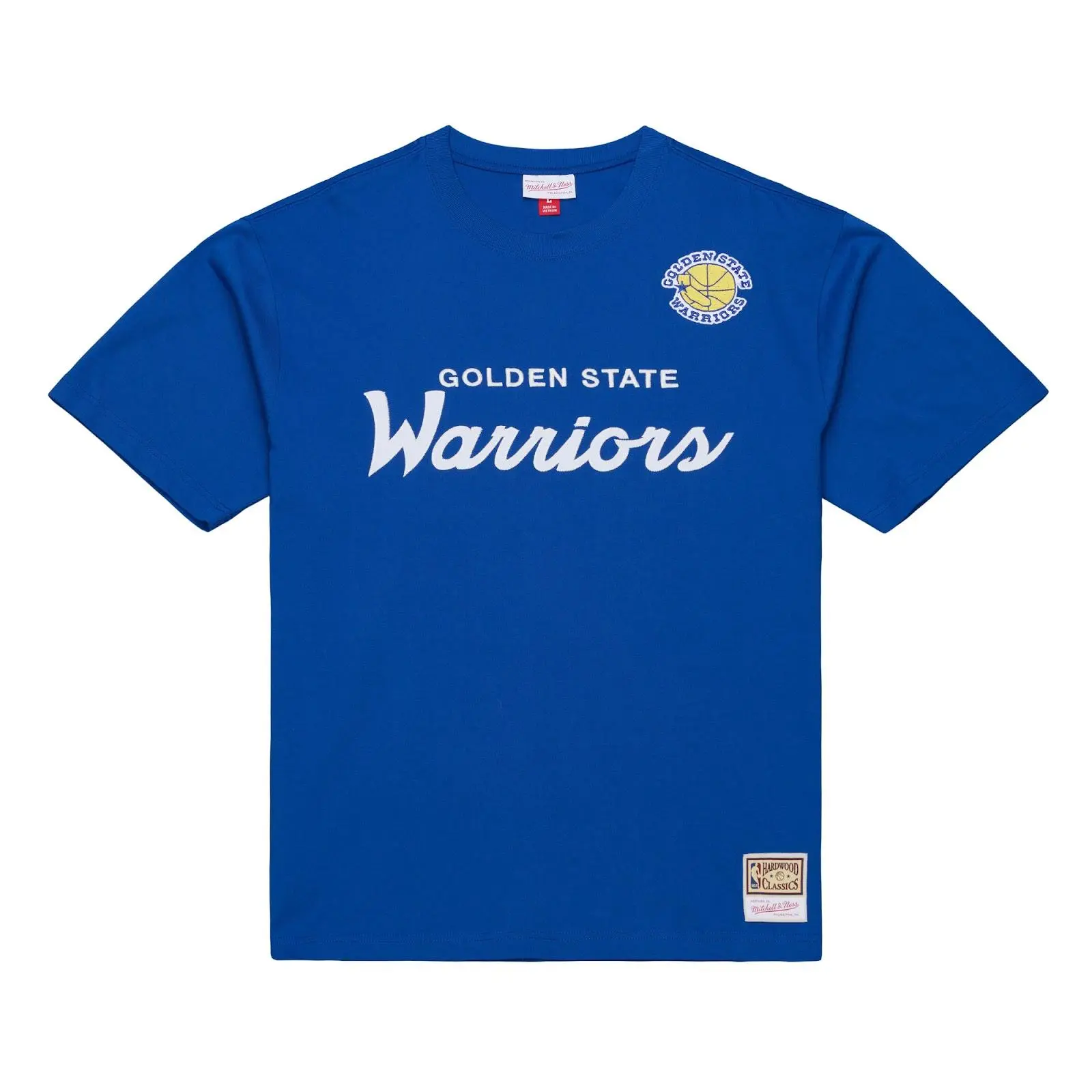Golden State Warriors Royal Head Coach T-Shirt NBA Throwback Tee Graphic Vintage Fan Gear Mitchell & Ness
