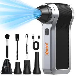 130,000 RPM High-Speed Air Duster – 4 Precision Nozzles, Type-C Fast Charge, Pro Brush Set, Safety Lanyard, Luxury Storage Bag – Multi-Purpose for Electronics, Auto & Home