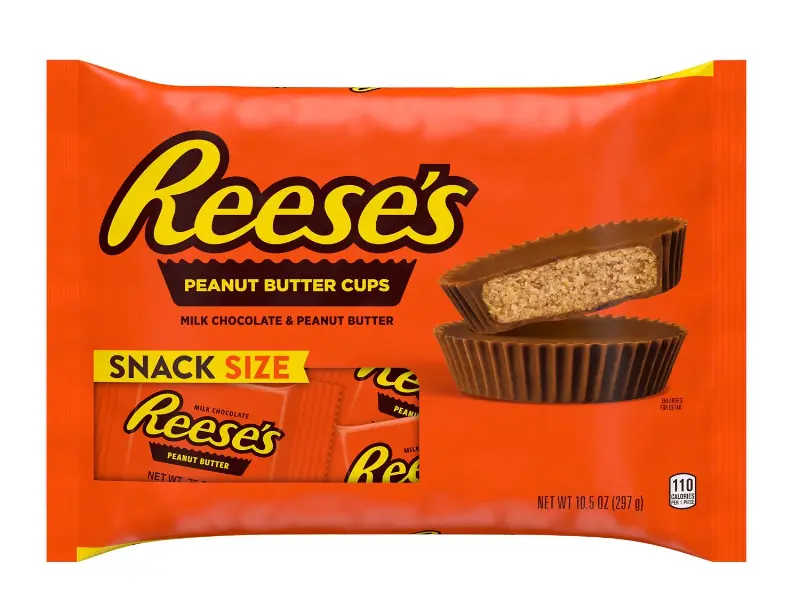 Reese's Milk Chocolate Peanut Butter Cups Candy, Packs 1.5 oz, 6 Count