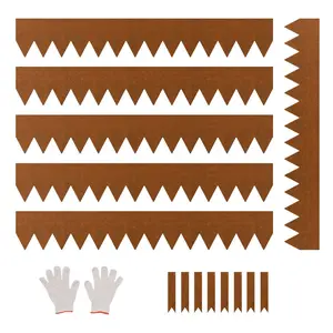 VEVOR Steel Landscape Edging 6 Packs 40x6in Weather-Resistant Garden Edging Border