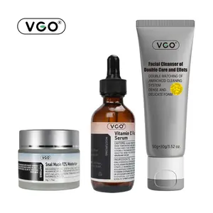 VGO-Vitamin C Serum, Moisturizer, and Facial Cleanser Set Cleansing Moisturizing Suitable for sensitive skin-Live Skincare Radiance -B