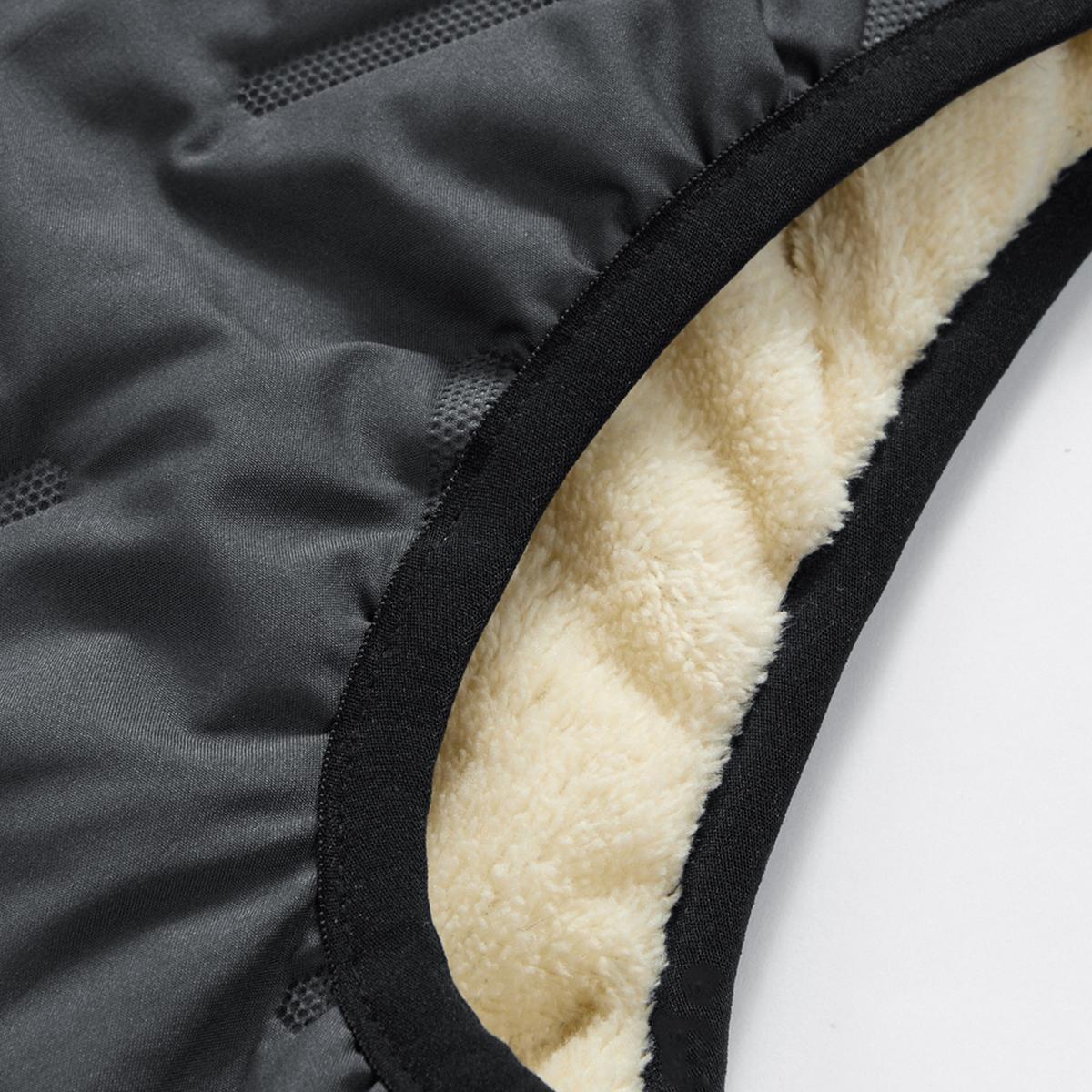 Men's Stand Collar Vest with Zipper Pockets Winter Jacket, Suitable for Cold Weather, Layered Style Men's Winter Vest, Men's Winter Apparel, Men's Warm Clothing hood eve st plain fleece autumn winter warm vest fleece Casual Sleeveless Gilet thick wi