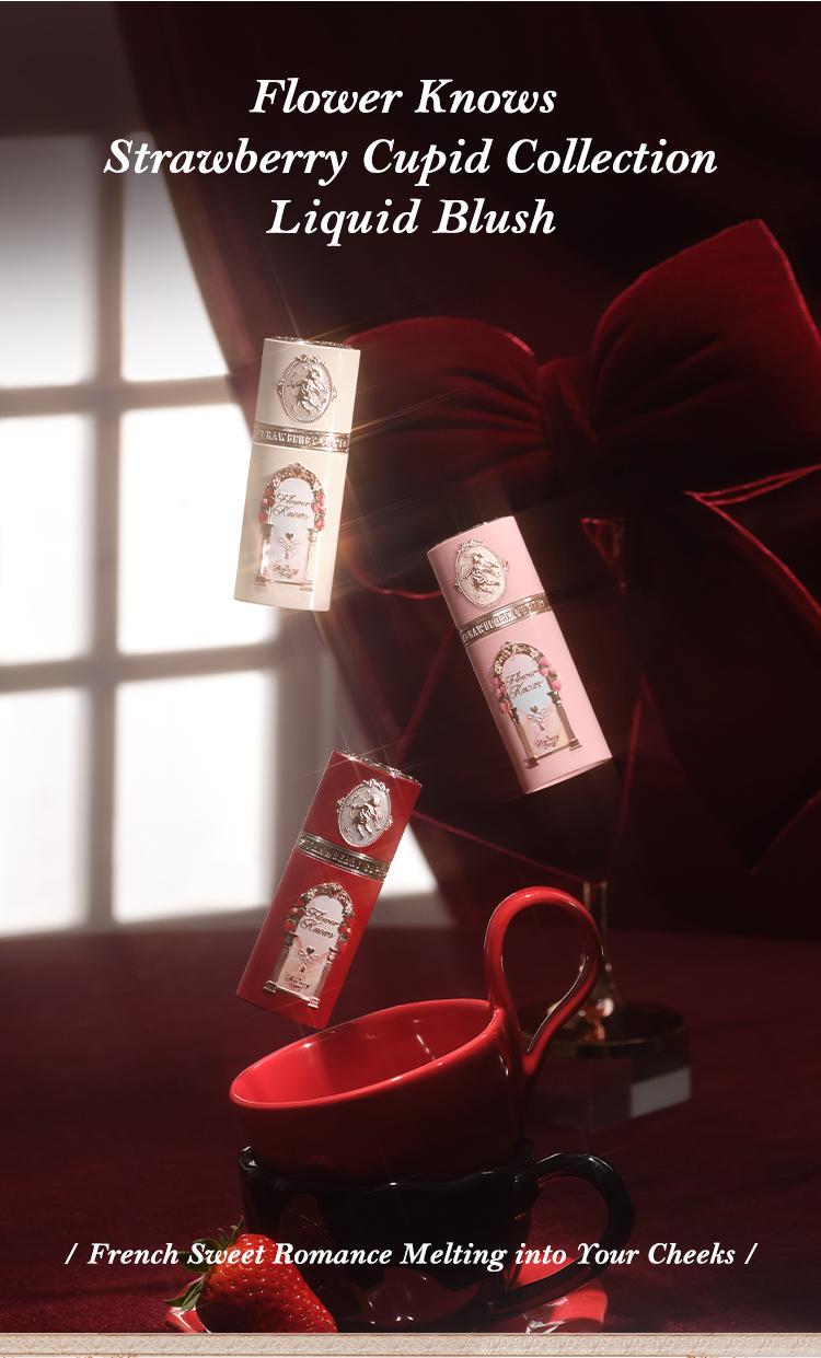 Flower Knows Strawberry Cupid Collection All Day Glow Liquid Blush, Hydrating, long-lasting, high pigment Cosmetic Flower Knows Strawberry Cupid Collection All Day Glow Liquid Blush, Hydrating, long-lasting, high pigment Cosmetic
