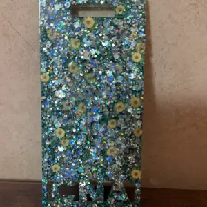 Turquoise and Sunflowers Vertical Badge Buddy