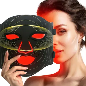 Ketrina New Red Light Flexible Therapy Mas Features four light modes 850nm near-infrared LED facial phototherapy Comfortable at-home sincare The perfect gift for sincare enthusiasts led Health Silicone led face light therapy Healthcare