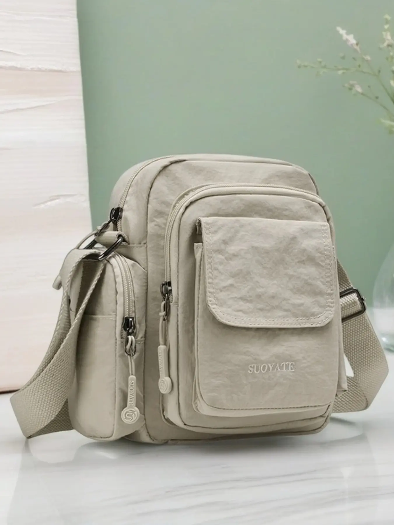 Multi-Layered Shoulder Crossbody Bag, Crossbody Handbags, Water-Resistant Purse with Phone-Friendly Compartment, Durable Fabric, Casual Shoulder Bag, Stylish Accessory for Everyday Use, Casual Crossbody Bags, Shoulder Handbag