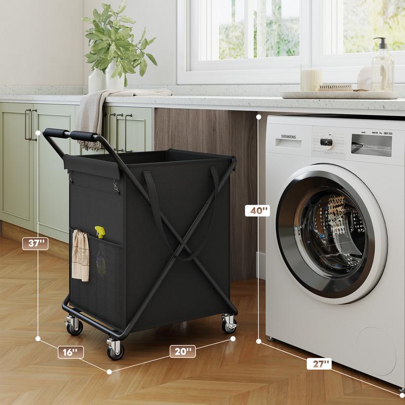 【Sturdy & Smooth】Raybee 170L/45 Gallons Laundry Basket With Wheels & Laundry Detergent Pocket,Extra Large Laundry Hamper for Home&Laundryroom,EZ move 100+ Clothes in 1 Trip!Washable BAG,No Sweat odors 【Sturdy & Smooth】Raybee 170L/45 Gallons Laundry Basket With Wheels & Laundry Detergent Pocket,Extra Large Laundry Hamper for Home&Laundryroom,EZ move 100+ Clothes in 1 Trip!Washable BAG,No Sweat odors