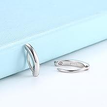 Fansilver 14G Clicker Belly Button Rings for WomenBelly Button Ring Curved CZ Reverse Clip-on Belly Button Ring Barbell Piercing Navel Body Piercing Jewelry 10/12mm Fansilver 14G Clicker Belly Button Rings for WomenBelly Button Ring Curved CZ Reverse Clip-on Belly Button Ring Barbell Piercing Navel Body Piercing Jewelry 10/12mm