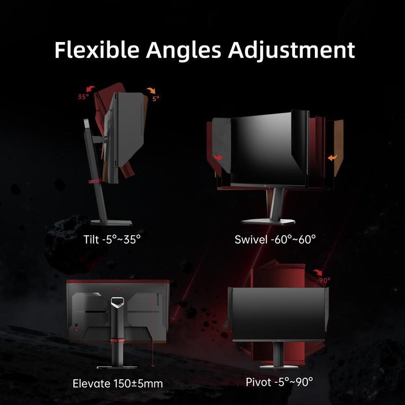 KTC 27" 2K 200Hz 27M1 Monitor, 2560x1440P OC 210Hz Fast IPS Gaming with Shielding Hood Dual 2W Speakers VESA Mount Tilt Swivel Pivot Height Adjustment 3-Year Warranty KTC 27" 2K 200Hz 27M1 Monitor, 2560x1440P OC 210Hz Fast IPS Gaming with Shielding Hood Dual 2W Speakers VESA Mount Tilt Swivel Pivot Height Adjustment 3-Year Warranty