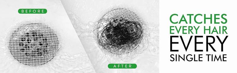 TubShroom Toss 26pk Disposable Drain Covers - Hair Catcher Mesh Sticker Strainers for Shower Bathtub, Prevent Clogged Drains, Half Year Supply Pet Waterproof Protector