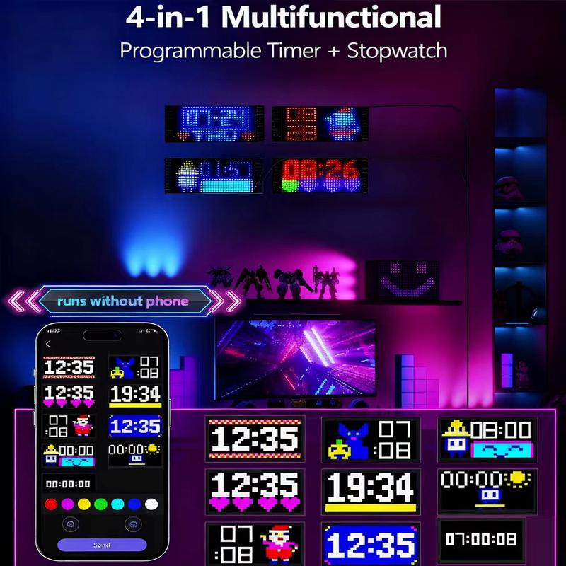 Devil Eyes LED Light Strips for Cars Trucks SUVs 23.42*4.72inch Customizable Windshield Decoration with App Control USB Powered Driving Excitement Full Color LED Bead Tech