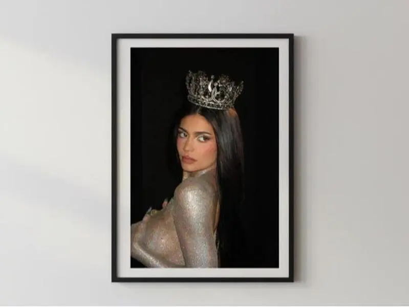 Artistic Kylie Jenner Paper Photo Print Poster - Home Wall Decor, Room Decoration Supply