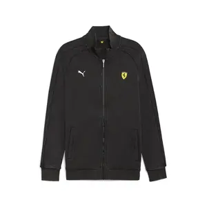 PUMA Mens Scuderia Ferrari T7 Jacket Athletic Outerwear Casual - Black