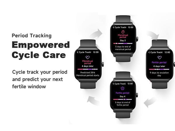 [Valentine's Day] Tukio 1.69'' Touch Screen Smartwatch with Fitness Tracker Sleep Monitor Pedometer Stopwatch for Fitness Enthusiasts Holiday Gift Wearable Device