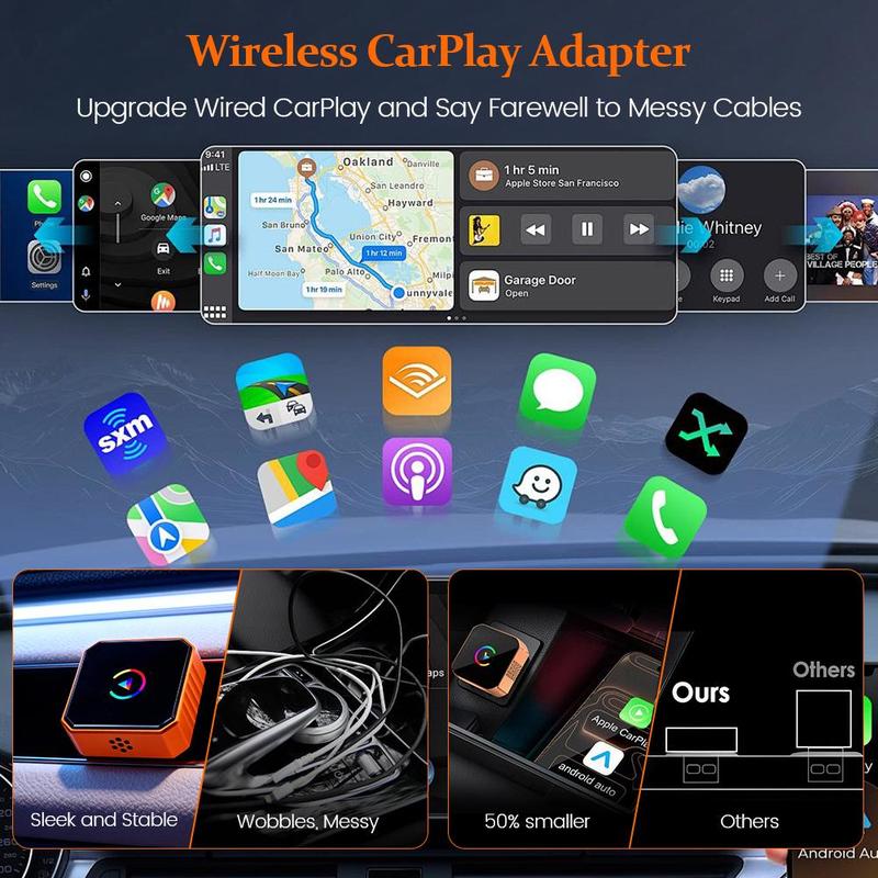 2026 Wireless CarPlay & Android Auto Adapter – Plug & Play, Fast No-Delay, Hands-Free Calling, iPhone & Android Compatible 2026 Wireless CarPlay & Android Auto Adapter – Plug & Play, Fast No-Delay, Hands-Free Calling, iPhone & Android Compatible