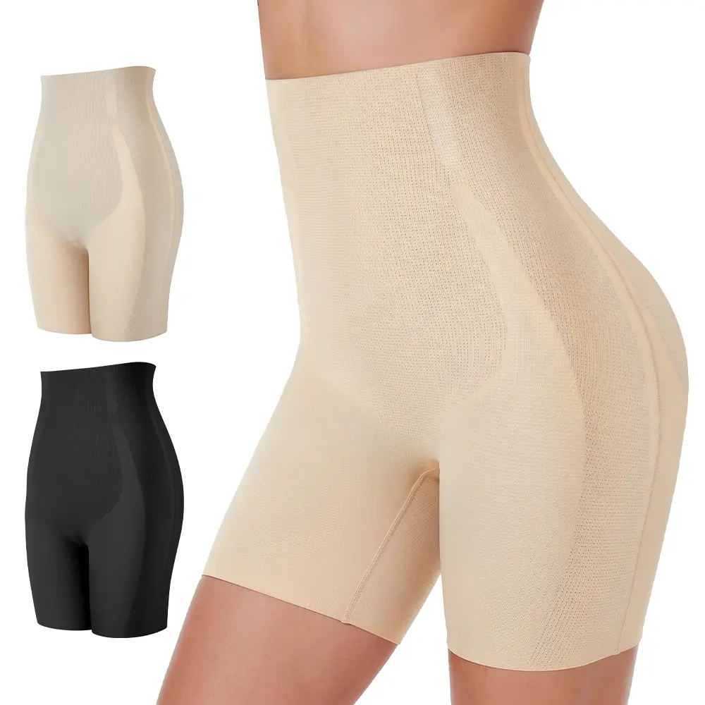 LUCKMEEY Women High Waisted Seamless Shapewear Shorts Tummy Control Butt Lift Faja Body Shaper Breathable Slimming High Waist Shaping Shorts with Built-in Crotch Invisible Fit for Everyday Wear #SummerWins#TikTokShopDealsforYouDays