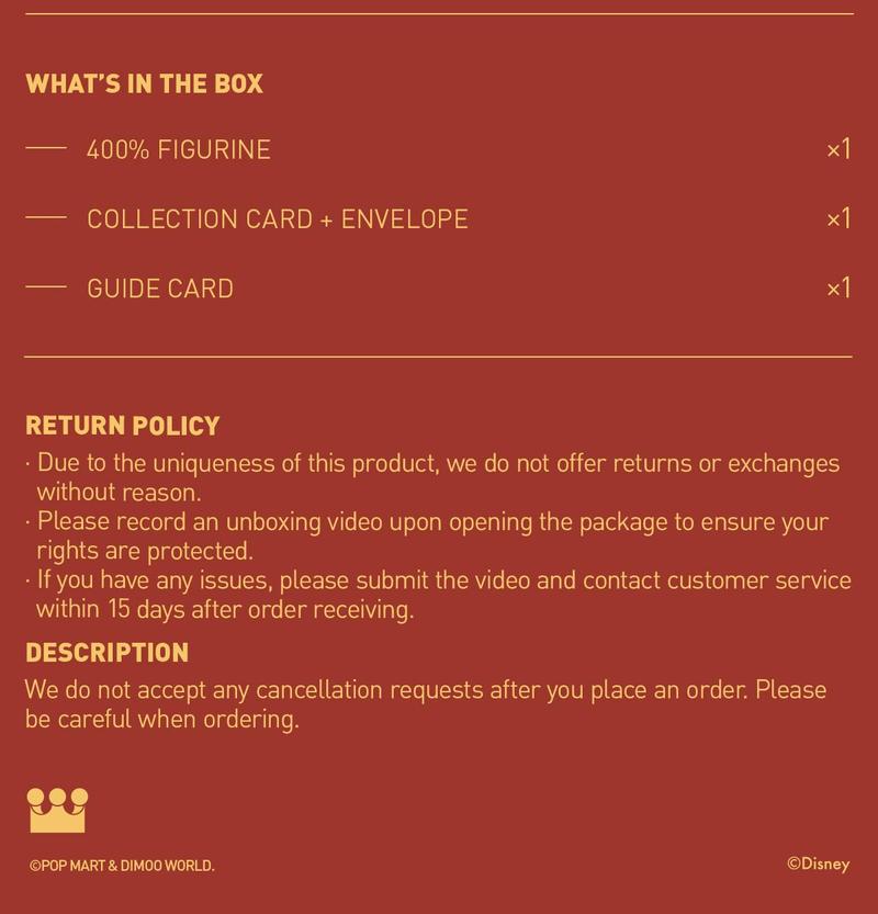 POP MART MEGA JUST DIMOO 400% Mickey Mouse