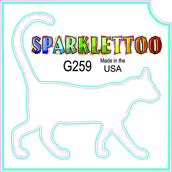 212 MAIN Men's Costume & Accessory Tattoo Stencils, Cat Design Glitter 3-Ply Film G259 Ruby Red, 1.5x2.3x2.3 in, FDA Safe, Easy Apply, 100-Pack, Tattoo Stencil