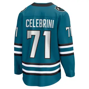 #71 Macklin Celebrini Home Breakaway Jersey