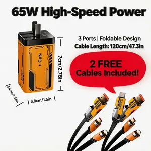 Racktodoor 2026 USB-C PD Fast Phone Charger Gift with Two USBC Data Cables,Charging Fun, High-Speed Transfer for MacBook iPhone 15/16 iPad Samsung Laptops & Smartphones Cellphone Charging Electronic Oi certification