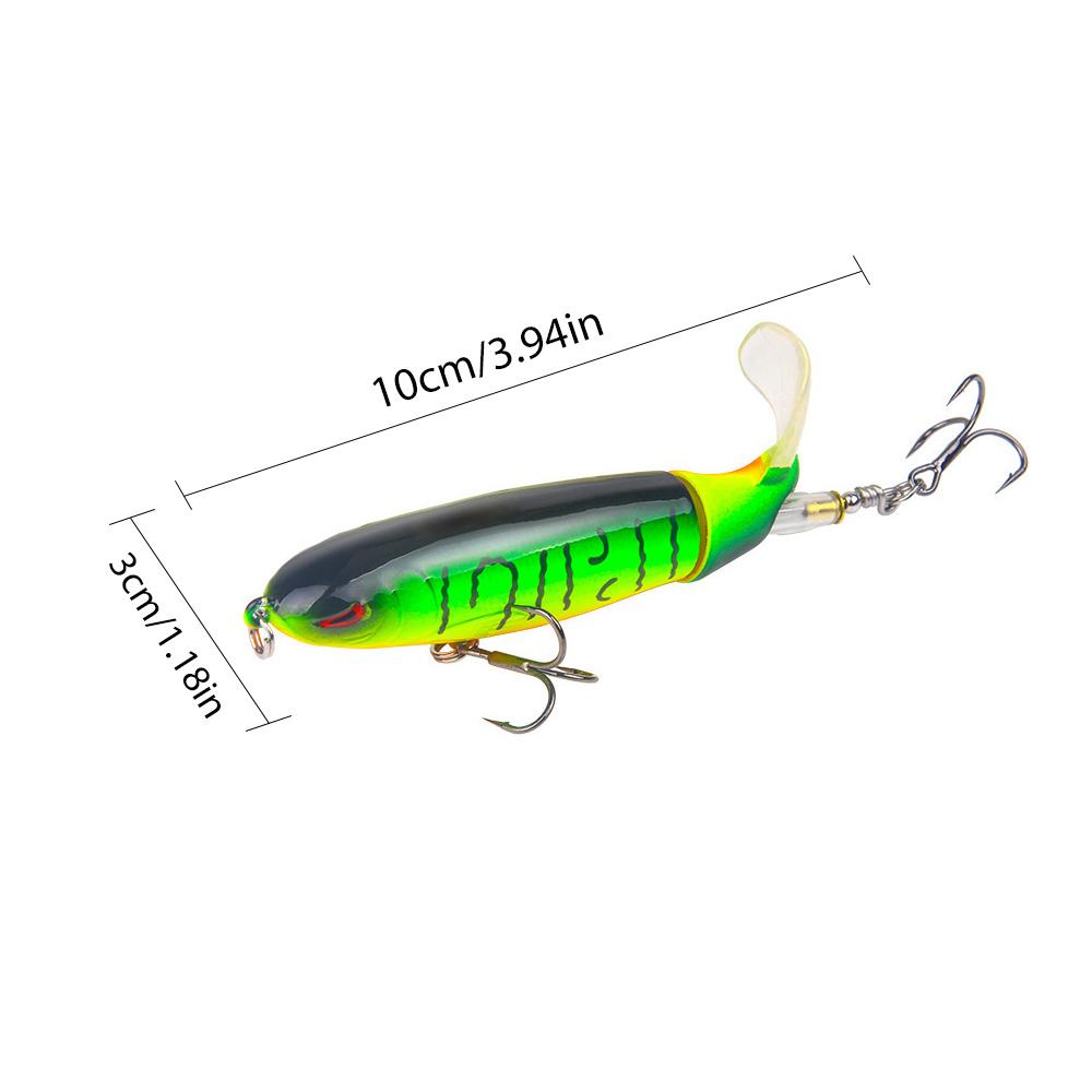 EXCROCK 5/10pcs Artificial Fishing Lure with box, 13.5g Simulation Fishing Lure with Hook, Fishing Accessories for Outdoor Fishing Equipment, 10cm Whopper Plopper, Swimbaits, Fishing Lure Bait detail 8