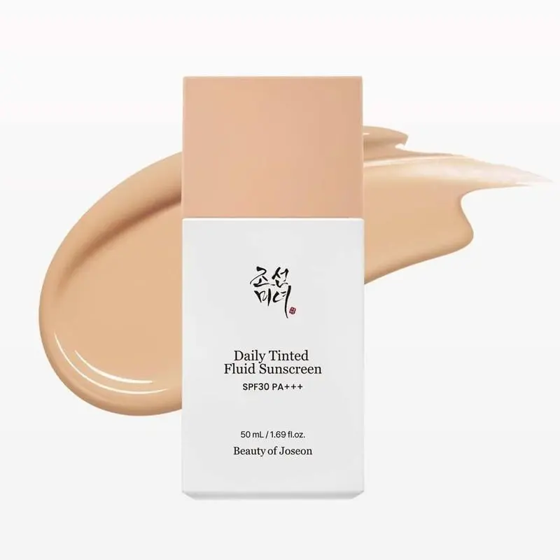 Beauty of Joseon Daily Tinted Mineral Sunscreen Fluid - 50mL, SPF30 PA+++, OTC Certified Broad Spectrum, Lightweight Tinted Primer, Facial Sun Care for All Skin Types