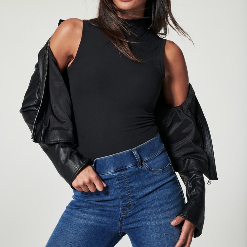 MIDIROSS Popular Essential High Stretch Flare Jeans Tregging/Legging No-Button Easy Pull on