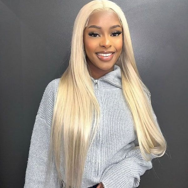 [NEW IN] Hot Star 613 Blonde Straight and Body Wave 13x6 Lace Front Wig Human Hair HD Transparent Lace Frontal Wig for Women Pre Plucked with Baby Hair
