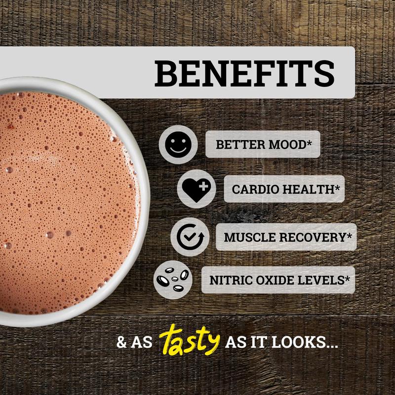 Black Forest Supplements Cocoa Flavanols & Flavonoids | High Flavanol Cocoa Powder – 1200mg per Serving, 600mg Epicatechin – Supports Circulation, Energy, & Heart Health, Dark Chocolate Beverage Healthy, High Flavanol Dark Chocolate Supplement