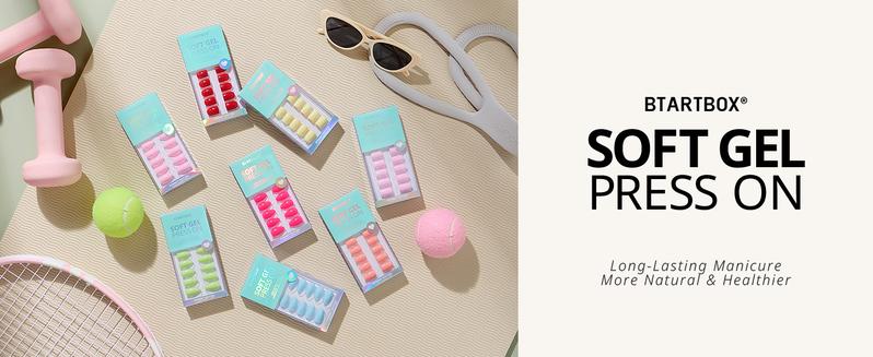 BTArtbox Press On Nails - Pastel Short Press On Nails with Glue for Women, Square or Almond Opaque Soft Gel Glue On Nails in 16 Sizes - 32 Stick On Nails Kit BTArtbox Press On Nails - Pastel Short Press On Nails with Glue for Women, Square or Almond Opaque Soft Gel Glue On Nails in 16 Sizes - 32 Stick On Nails Kit