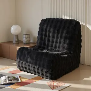 CAODOC Bean Bag Chairs for Adults Giant Bean Bag Chair Memory Foam BeanBag Chair Bean Bag Sofa with Filler Faux Fur Fireside Beanbags Lazy Sofa for Living Room Bedroom Office