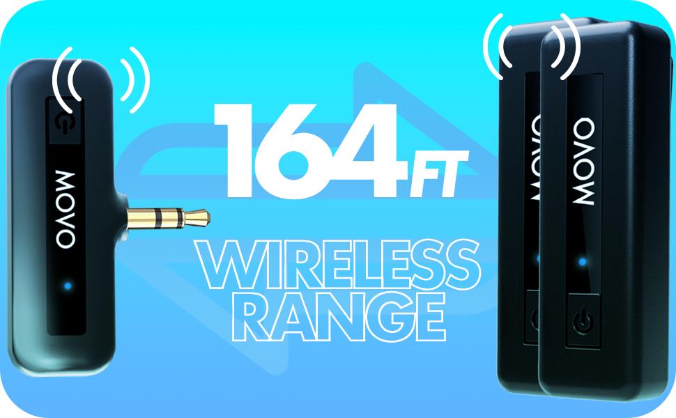Movo - Wireless Mini | Colorful Lavalier Microphone System for Cameras | Audio Capture Kit with 164ft Range, Omnidirectional, Long Battery Life Movo - Wireless Mini | Colorful Lavalier Microphone System for Cameras | Audio Capture Kit with 164ft Range, Omnidirectional, Long Battery Life