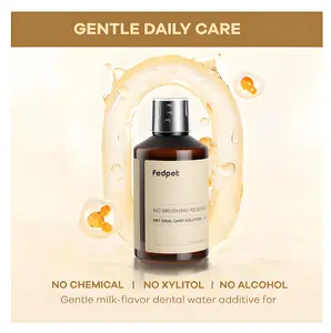 Alcohol-Free Pet Dental Care Water Additive – Eliminates Bad Breath, Reduces Tartar & Plaque, Vet Approved 16 oz