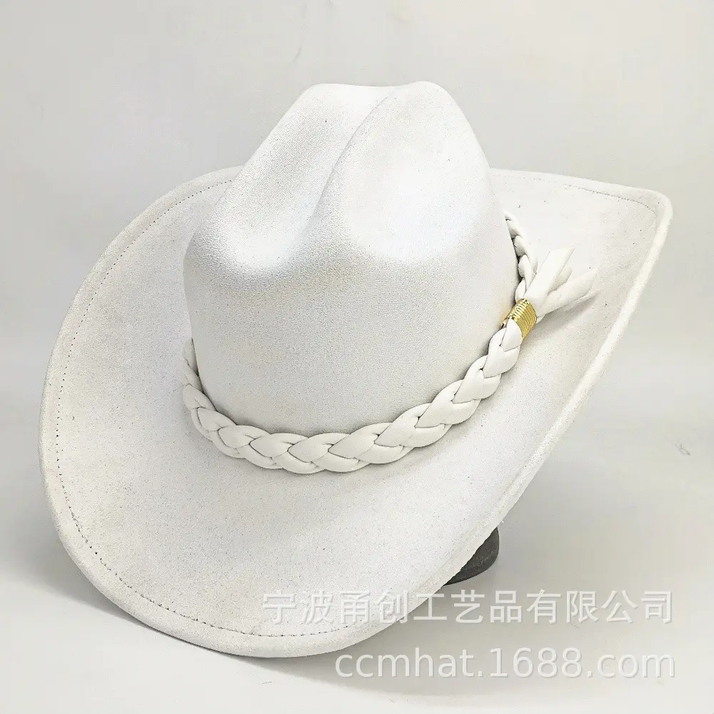 White (handmade three strand braid)