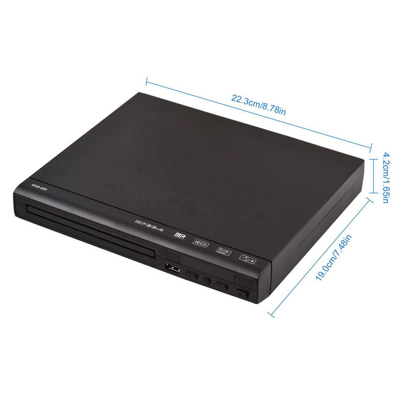 DVD-225 Home DVD Player DVD CD Disc Player Digital Multimedia Player AV Output with Remote Control
