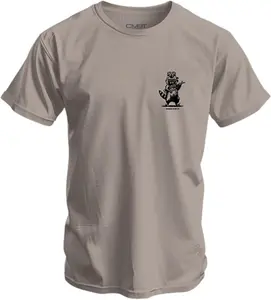 Combat Iron Men’s Graphic T-Shirt – Lil Feral Raccoon – Athletic Fit Pre-Shrunk Cotton Poly Blend