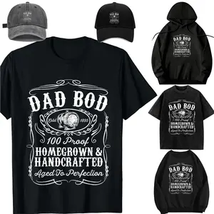 Family set-DIY-Unisex-Long sleeves / With a hat / For children/Dad BOD Funny Whiskey Bourbon Lover for Dad T-Shirt