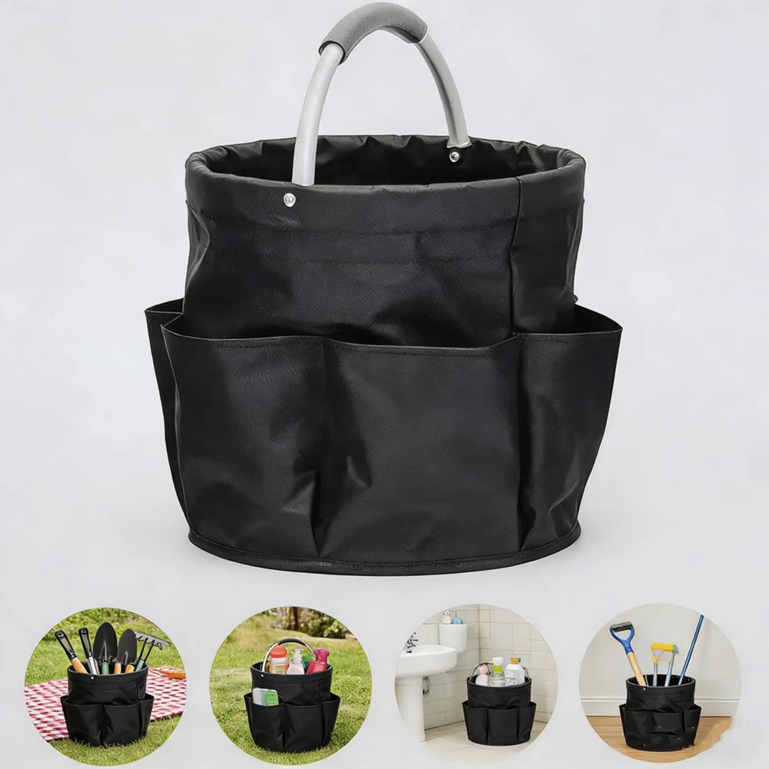 Large-capacity, thickened carry storage basket—foldable for easy storage, lightweight and portable. A versatile home storage item that makes it easy to store cleaning supplies, towels, and various small items, keeping your home tidy.