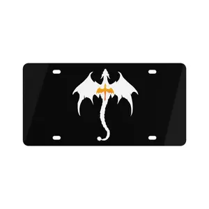 Dragon Themed Vanity License Plate, Mystical Front License Plate, Fourth Wing Inspired Gift, Fantasy Dragon Vanity Plate, Valentines Day Gift