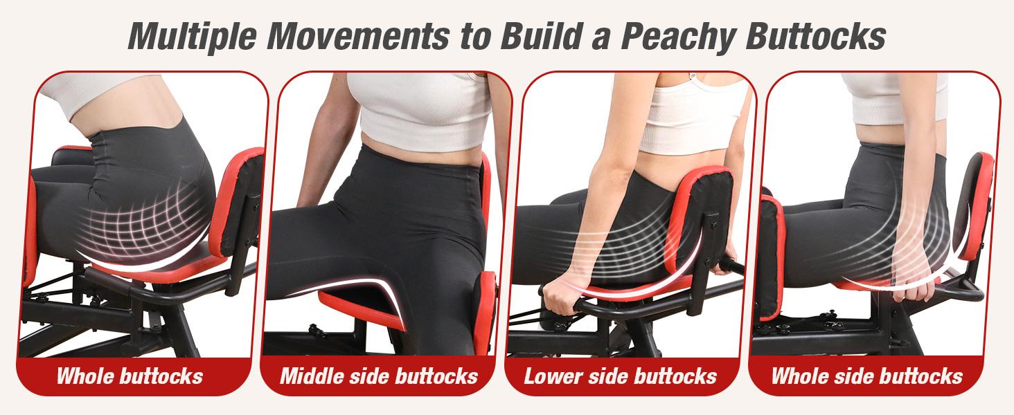 WARMOUNTS Hip Abductor Machine for Home Gym | Glute & Thigh Exercise Equipment, Outer Thigh Sculpting, Glute Machine for Women, Leg Abductor Machine, Booty Builder for Butt Workout