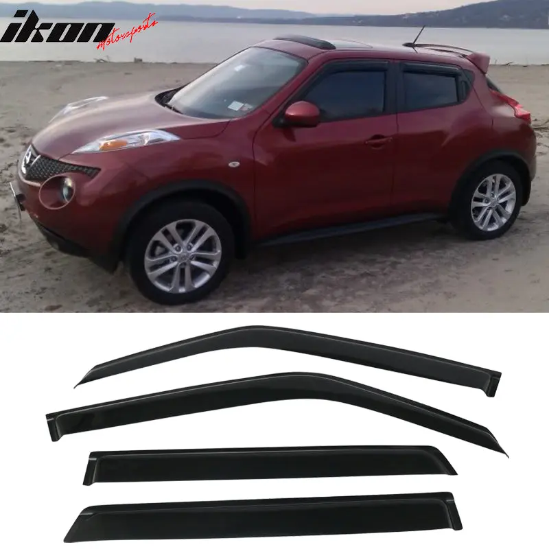 Fits Nissan Juke 2011-2017 Slim Smoke Acrylic Window Visors