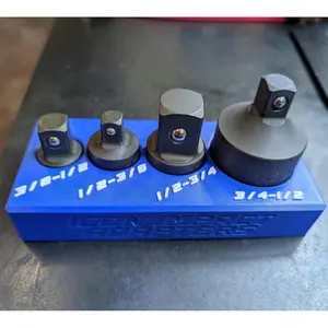 Icon Impact Socket Adapter Set Tool Organizer | Tray With Magnetic Base For Impact Socket Adapter Set 57717 | Harbor Freight Tool Organizer