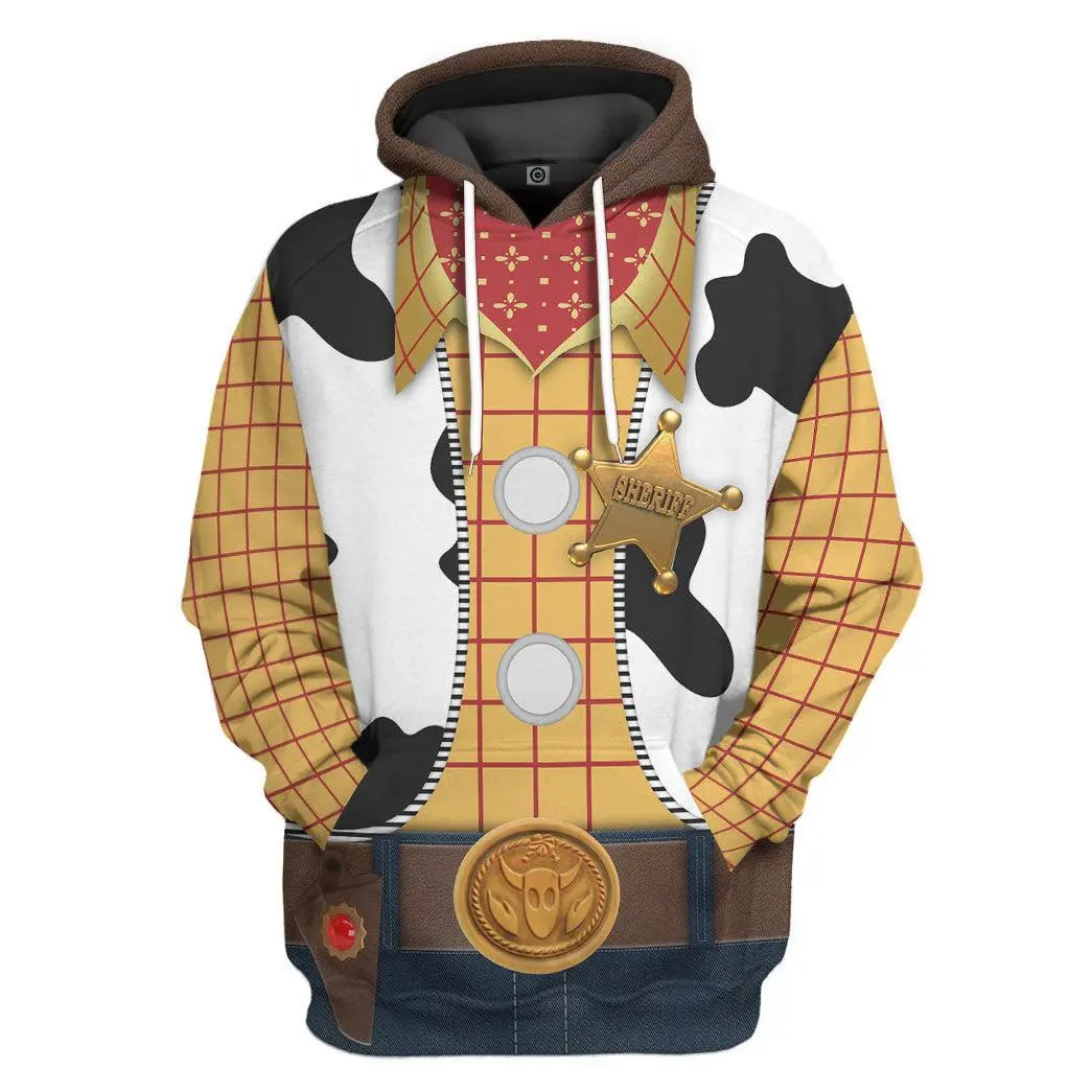Gearhumans 3D Movie Toy Story Series Woody Cosplay Tshirt Hoodie Apparel