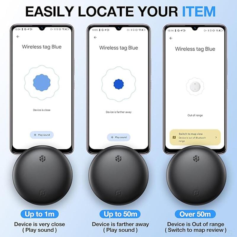 GPS Tracker for Vehicles - (Available for Android and iOS) Waterproof, Drop-Resistant,Real-Time Mini Tracker Device for Vehicles, No Monthly Fee Subscription No SIM Card Required